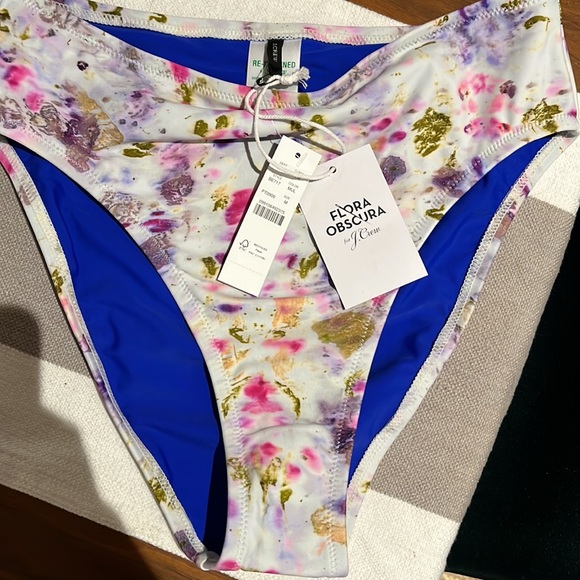 J.Crew Flora Obscura Bikini Bottom Size M NWT - Picture 3 of 3